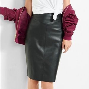 Express Faux Leather Pencil Skirt